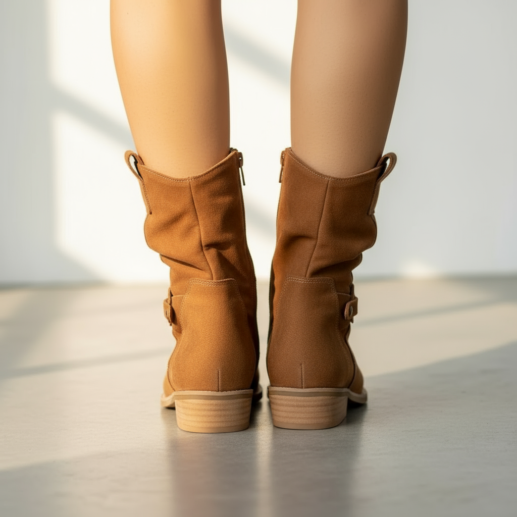 Women’s Elegant Zip Ankle Boots – Stylish Autumn & Winter Footwear