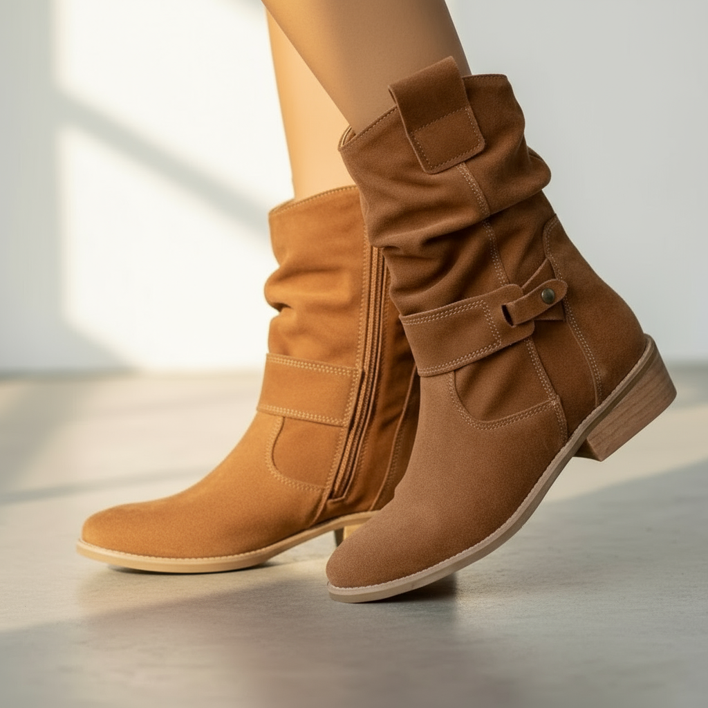 Women’s Elegant Zip Ankle Boots – Stylish Autumn & Winter Footwear