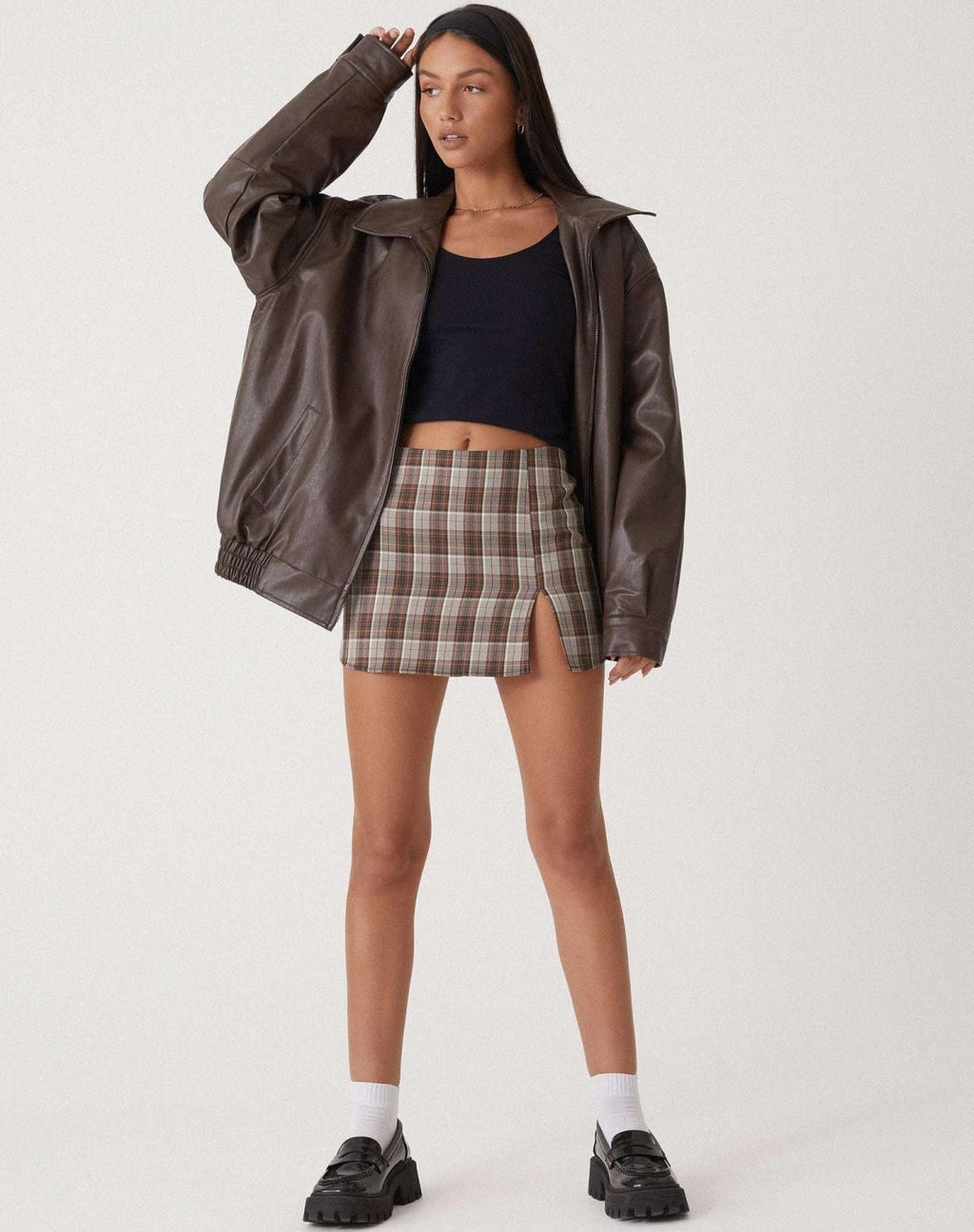 Abi | Women's Oversized Leather Jacket