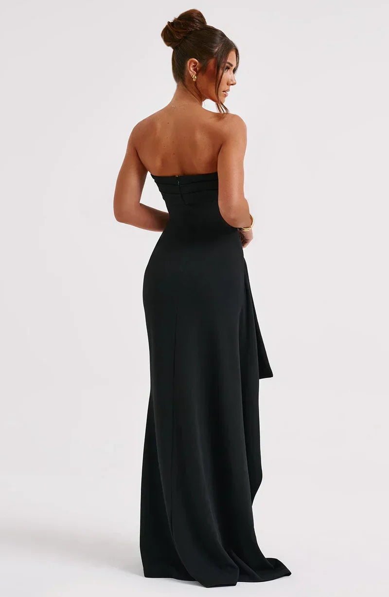 Women’s Off-Shoulder Twisted Cocktail Dress - Special Occassion or Bridesmaids dress