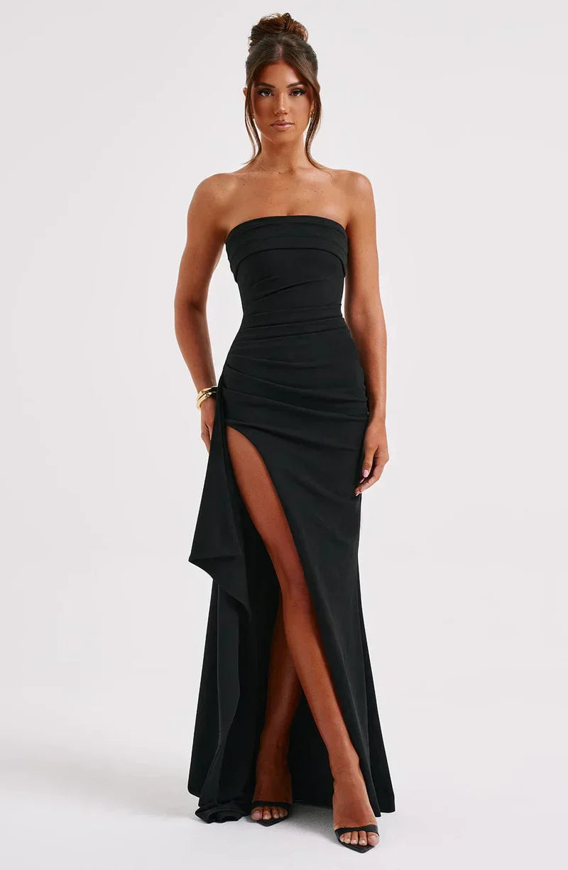 Women’s Off-Shoulder Twisted Cocktail Dress - Special Occassion or Bridesmaids dress