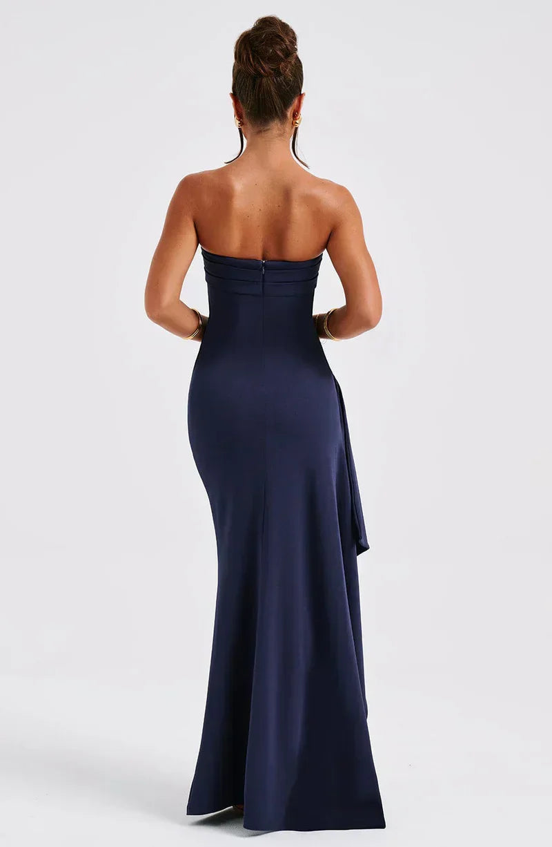 Women’s Off-Shoulder Twisted Cocktail Dress - Special Occassion or Bridesmaids dress