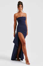 Women’s Off-Shoulder Twisted Cocktail Dress - Special Occassion or Bridesmaids dress