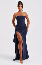 Women’s Off-Shoulder Twisted Cocktail Dress - Special Occassion or Bridesmaids dress